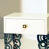 Collection Decó - Bedside Table white drawer 