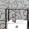 Collection Ondas - Bedside Table White Double Drawer 