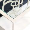 Collection Rosae - Bedside Table White Double Drawer 