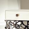 Collection Dakar - Bedside Table white drawer 